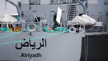 Das Patrouillenboot "Alriyadh" wurde im Auftrag Saudi-Arabiens in Wolgast (Mecklenburg-Vorpommern) gebaut.