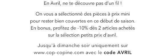 Petits prix d'avril cop.copine