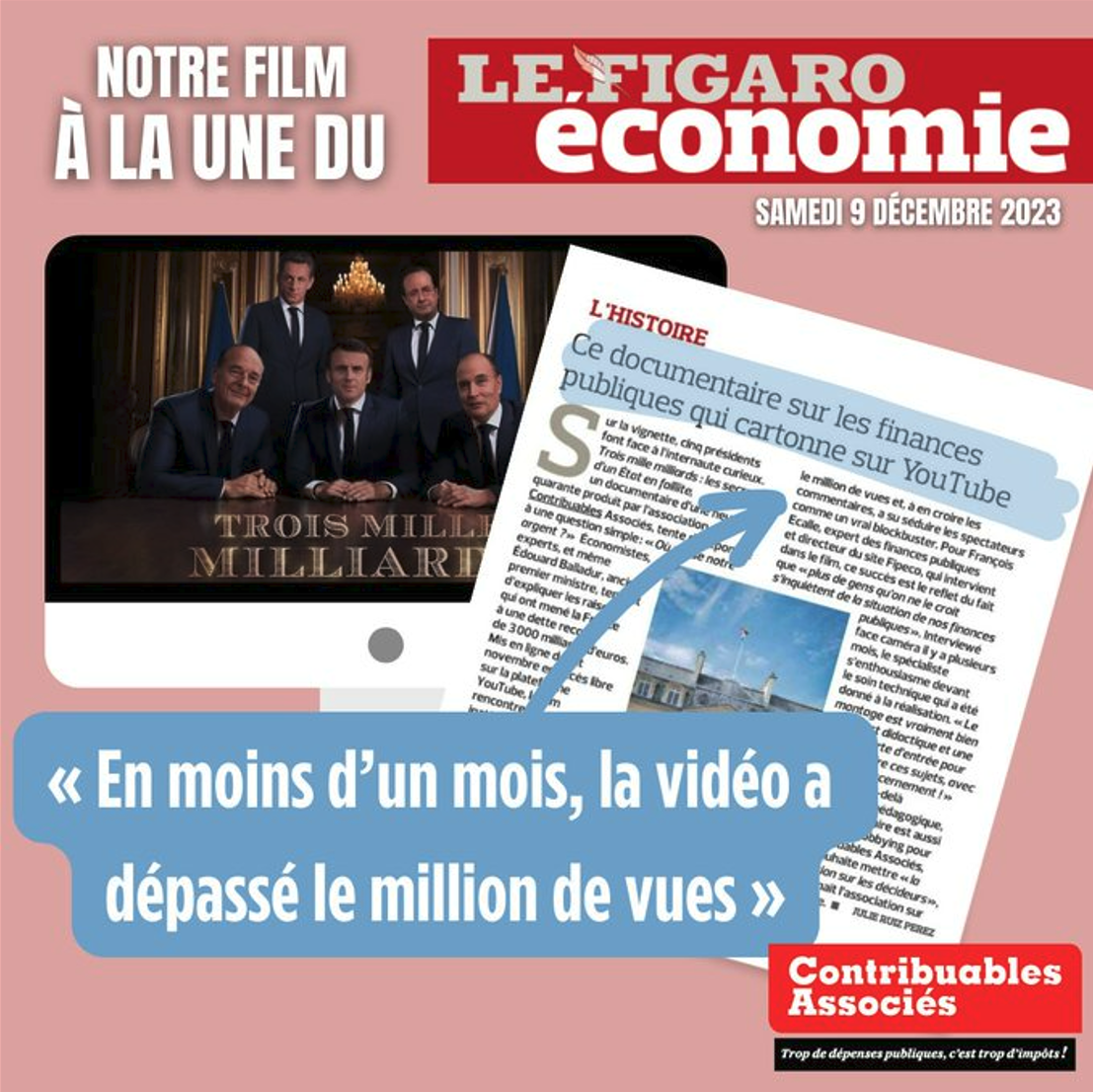 Film Contribuables Associés à la une du Figaro