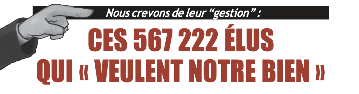 Ces 567 222 élus qui "veulent notre bien"